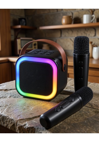 Bluetooth Led Işıklı Karaoke Ses Sistemi Bls97-4