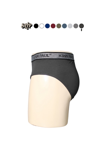 Kp Erkek Düz Pamuklu Füme Boxer Slip Boxer Füme