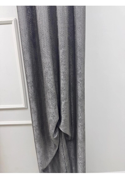 Nivemeshome Çağla V-5407 Gümüş 1/3 Pileli Fon Perde 80x260