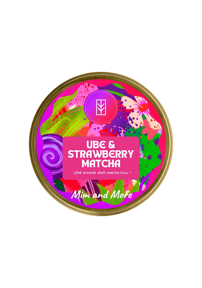 Ube Strawberry Matcha - Çilekli Superfood Ube Matcha Tozu 25 G