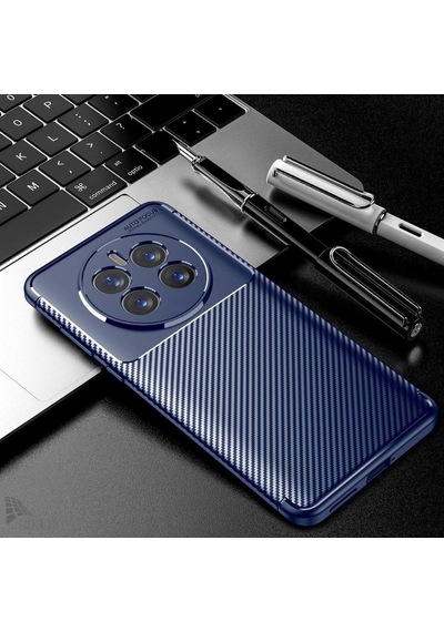 Realme 12 Pro Plus Uyumlu Silikon Kılıf Karbon Desenli Kamera Korumalı Kapak Lacivert Lacivert