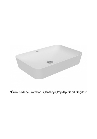 Creavit Ul060 Ultra Dikdörtgen Çanak Lavabo Mat Beyaz 60 CM