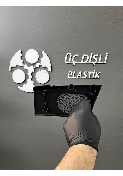 Transporter T5 2003-2015 Hoparlör Kapağı Sağ Sol Set 3d Baskı Siyah 1 Set