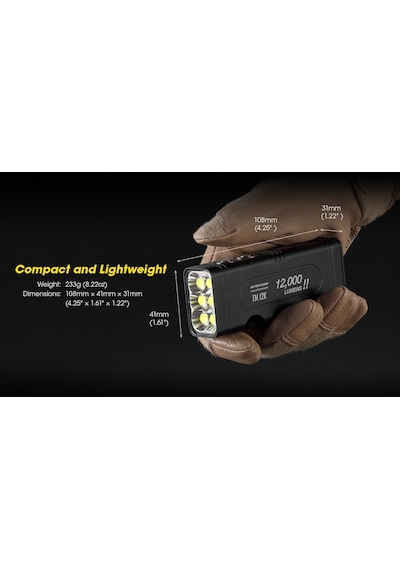 Nitecore Tm12k 12000 Lümen El Feneri Siyah