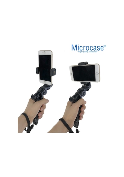 Telefonlar Için Mini El Tutucu Tripod Vlog Video Fotoğraf Al2461