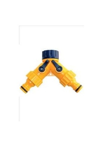 Ç İft Çıkışlı Vanalı Musluk Adaptörü 1/2-3/4 Ölçülerinde Diger