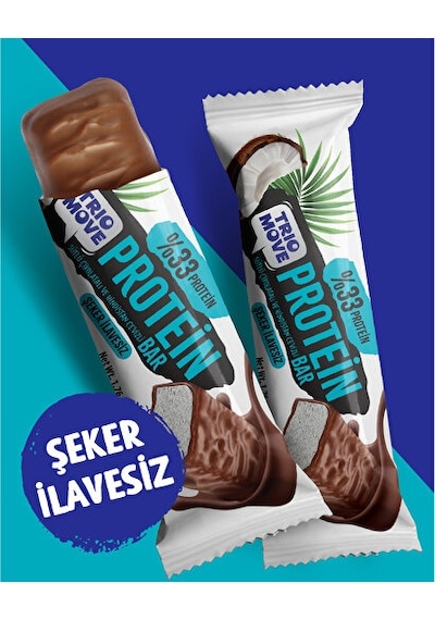 Trio Move Çikolata Kaplamalı Protein Bar-hindistan Cevizli Ve Sütlü Çikolatalı Protein Bar 9 x 50 G