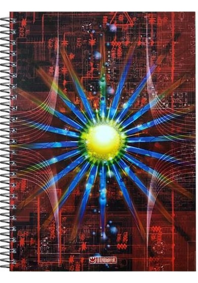 Özgün A4 Spiralli Sert Kapak Defter 160 Yaprak Çizgili 4 Renk Bölmeli