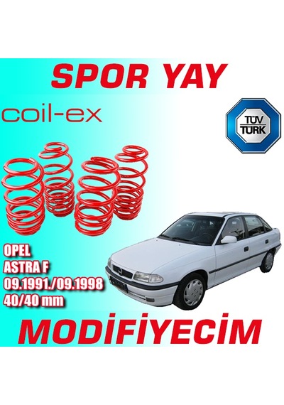 Coil-Ex Astra F 09.1991.-09.1998 Arası 40-40Mm Alçaltma Spor
