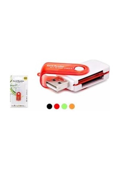 Hadron Hdx7022 Usb All İn One Kart Okuyucu Sd Microsd Minisd Mmc Ms M2 480 Mbps Çok Renkli