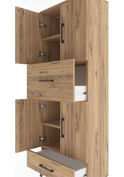 Arges Dolap 4 Raflı 2 Çekmeceli 4 Kapaklı 60x30x163 Çam-çam Çam Arges Dolap 4 Raflı 2 Çekmeceli 4 Kapaklı 60x30x163 Çam-çam Çam