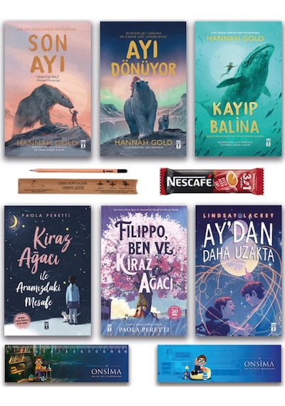 Genç Timaş Kiraz Ağacı İle Aramızdaki Mesafe - Ay Dan Daha Uzakta - Son Ayı - Ayı Dönüyor Set 6 Kitap