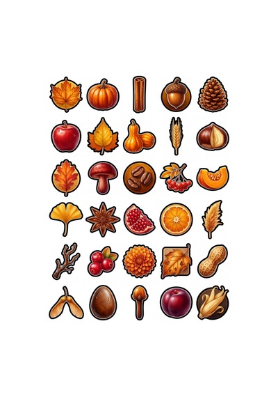 Botanik Doğa Sticker Seti 150 Adet - 5'li Mega Paket No21 - Laptop Defter Ajanda Çok Renkli