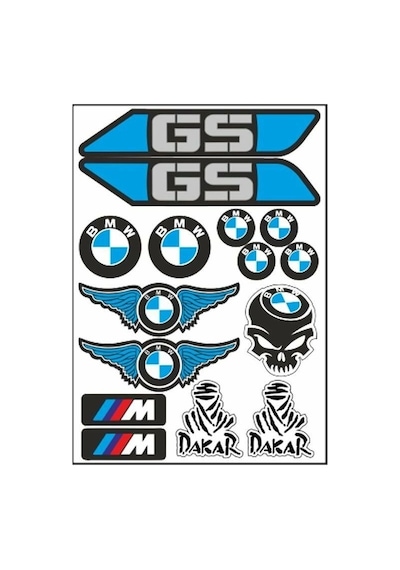 Gogo A4 Sticker Bmw Gs Dakar Tek Paket Çoklu Sticker
