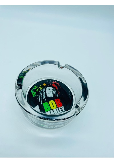 Alcan Marka Cam Küllük Isıyadayanıklı Bobmarley Kültablası //85mm
