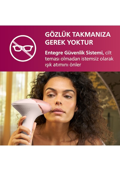 Philips BRI940/00 Lumea 450.000 ATIM Lazer Epilasyon IPL Tüy Alma Cihazı,Ekstra Uzun Kablo