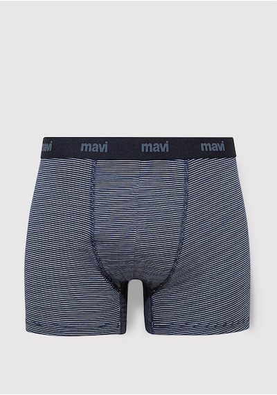 Mavi - Çizgili Lacivert Boxer 0910434-34340 Lacivert
