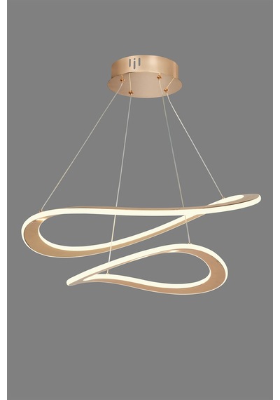 Elena Gold Led Sarkıt Avize - Çift Katlı Dalga Formlu Ada Mutfak Ve Salon Avizesi Altın - Eskitme Altın - Eskitme Elena Gold Led Sarkıt Avize - Çift Katlı Dalga Formlu Ada Mutfak Ve Salon Avizesi Altın - Eskitme Altın - Eskitme