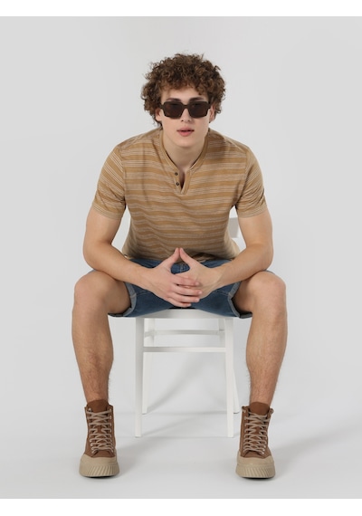 Colin'S Bej Erkek Tshirt K.Kol Cl1062865_Q1.V2_Beı