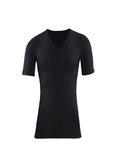 Alfa Aksesuar 03 Bsm Unisex V Yaka Kısa Kol Termal Body 10303 Siyah