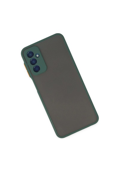 Cosmotex Newface Samsung Galaxy M13 Kılıf Montreal Silikon Kapak - Yeşil