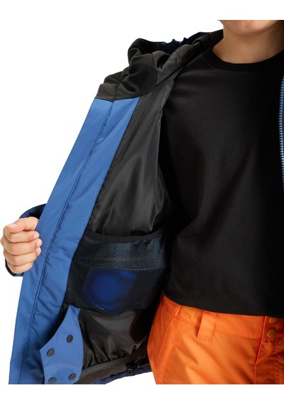 Quıksılver Quiksilver Side Hit Solid Youth Jk Erkek Çocuk Mavi Snowboard Ceketi 6803 İndigo