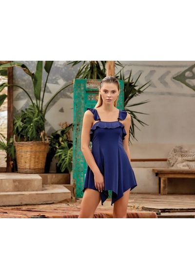 Lapieno 3145 Fırfır Detaytlı Etekli Mayo 001