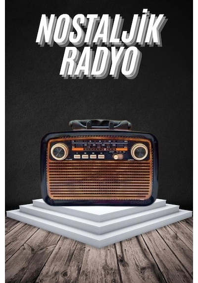Eskitme Nostalji Tasarımlı Bluetoothlu Nostalji Radyo Ahşap Nostaljik Görünümlü 29283662