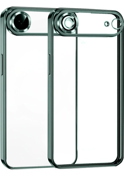 Apple, Uyumlu iPhone 17 Air Razer Lensli Silikon - Yeşil