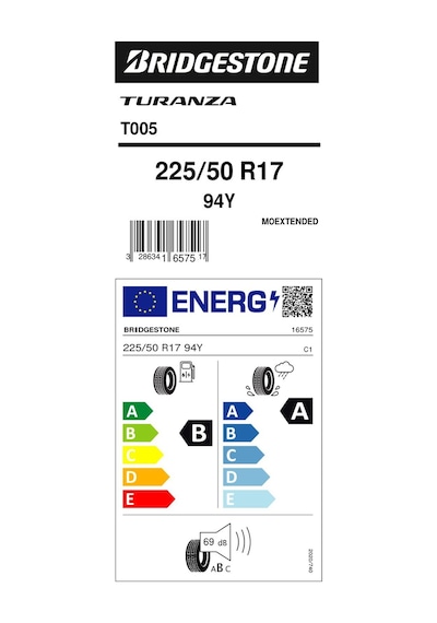 Bridgestone Turanza T005 225/50 R17 94Y Ext Moe Yaz Lastiği 2026