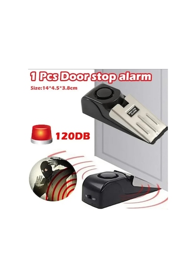 120db Kapı Durdurma Alarmı Titreşimli, Emniyet Kama Kapı Durdurucu,