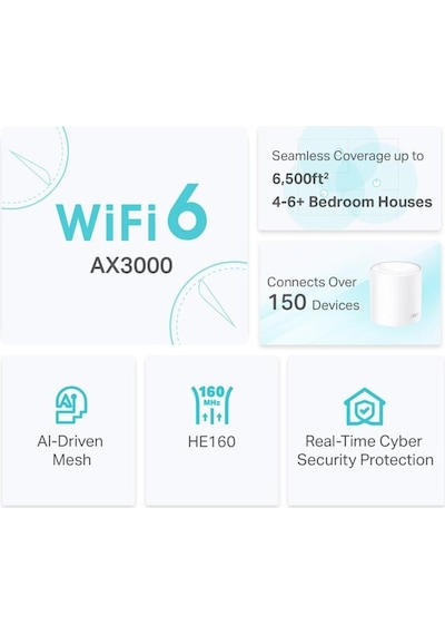 Tp-lınk Deco X50-poe 3-pack Mesh System