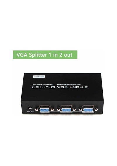 Aghbilgisayar Vga Çoklayıcı Vga Splitter 2 Port Vga Video Splitter 1 In 2 Out