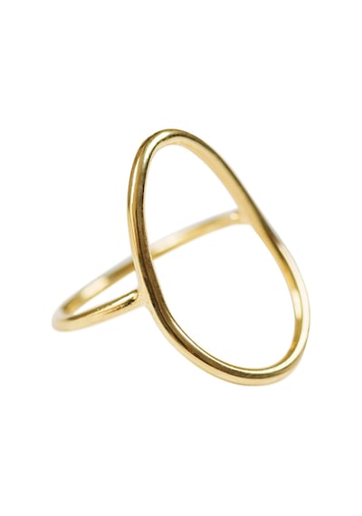 Kuyumcudukkani Elişi Sembol Trend Yüzük-10380-g Gold