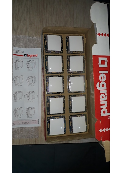 774406 Legrand Valena Serisi Vavien Mekanizma Beyaz 10Lu Paket