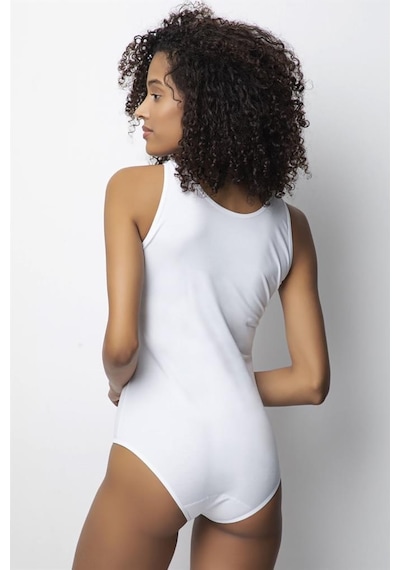 6 Adet Özlem Bayan Geniş Askılı Çıtçıtlı Body Çıtçıtlı Bady 301 001