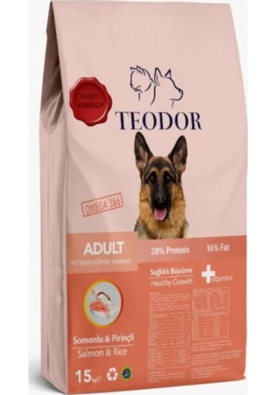 Somonlu Köpek Maması %28 Protein %16 Yağ Yetişkin Köpekler İçin Tam Ve Dengeli Beslenme