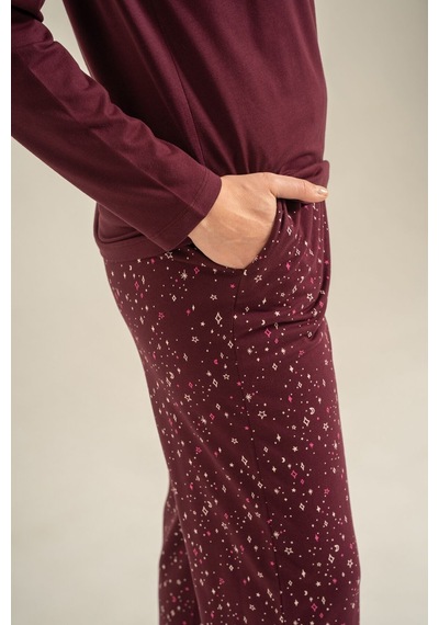 Arnetta Kadın Shine Bright Little Star Mor Uzun Kol Pijama Takım Ar3775-s-v1 Ar3775-s-v1