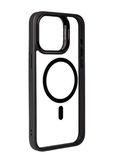Apple Uyumlu iPhone 15 Pro Magsafe Wireless Şarj Özellikli Standlı Zore Klon Lmbd li Kılıf gr