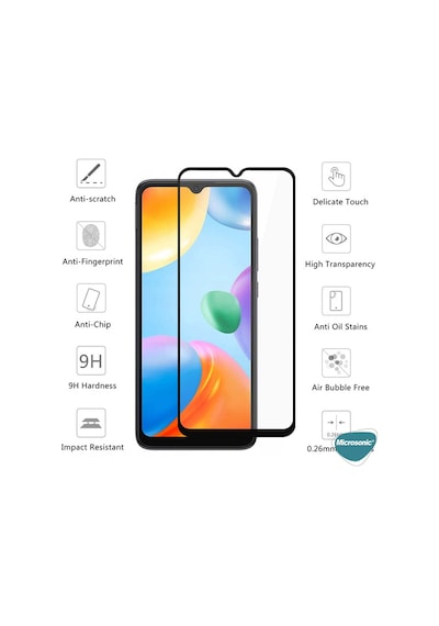 Microsonic Xiaomi Redmi 14c Tam Kaplayan Temperli Cam Ekran Koruyucu