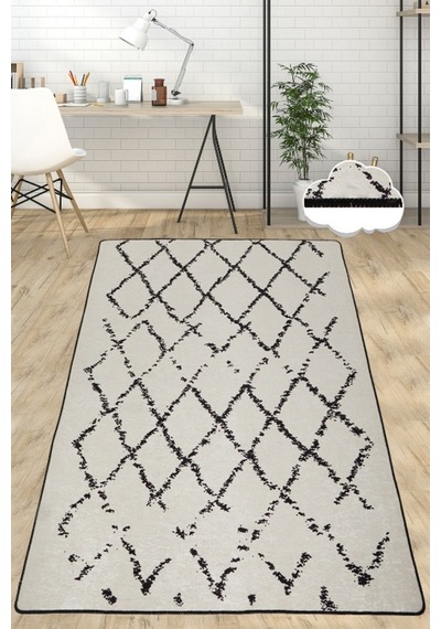 Cross Djt 80X150 Cm Dekoratif Halı,Yıkanabilir
