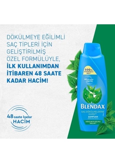 500 Ml Dökülmeye Eğilimli Saçlar İçin Isırgan Özlü Şampuan