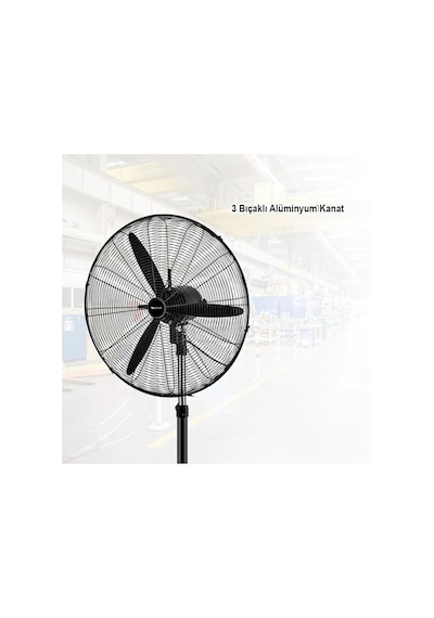 Atak Wfg-65 Sanayi Tipi Vantilatör Ayaklı Endüstriyel 75 Cm