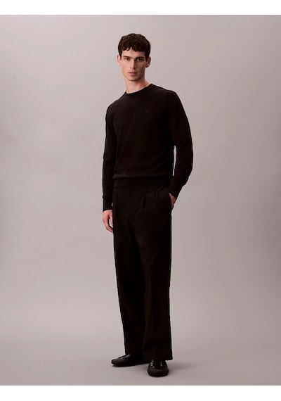 Calvin Klein Supima Cotton Erkek Siyah Sweatshirt Lv040bm343-ub1 Siyah