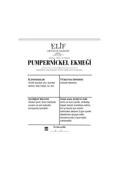 Pumpernickel Ekmeği