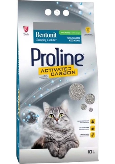 Proline Bentonit Aktif Karbonlu Kedi Kumu 10 Lt - 8698995031202