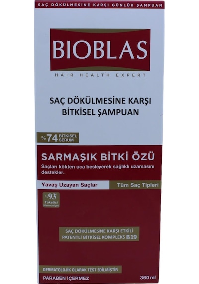 Bıoblas Sarmaşık Bitki Özü Saç Dökülmesine Karşı Şampuan 360 ML