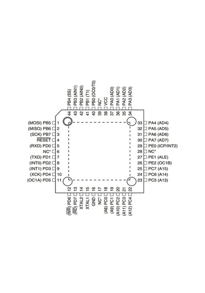Atmega8515-16au Smd 8-bit 16mhz Tqfp-44