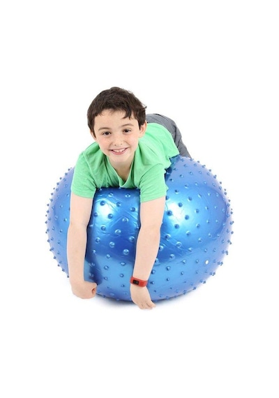 Maxi Dikenli Pilates Topu 55 CM Gri Pompa