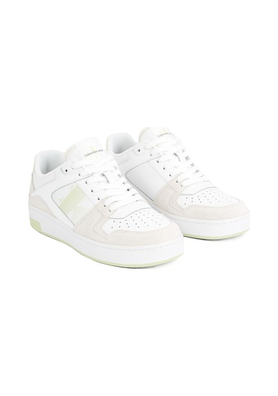Calvin Klein Basket Cupsole Lace Mıx N Beyaz Kadın Sneaker Beyaz